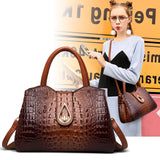 (33) Fashion Crocodile Styled PU Leather Luxury Handbags Women Bags Designer