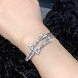 Fashion Geometric Cubic Zirconia Bracelet B5