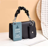 (46) Fashion Frills PU Leather Trendy Shoulder Bag + Mini Wallet for Women