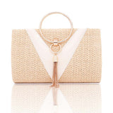 Retro Weave Elegant Tassel Evening Bag 45