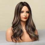 Medium Length Wavy Color Variations Synthetic Wigs (30)