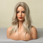 Medium Wavy and Straight Various Colors Synthetic Wigs (37)