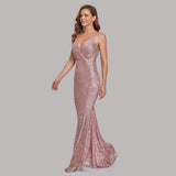 Sexy Slip sequin Cocktail Evening Dress 05