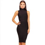 Fashion High Neck Bandage, Bodycon Dress 139