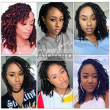 Afro Kinky Multi Color Medium Synthetic Dreadlock Wig 6 Inches (31)