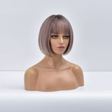 Female Short and Medium Stylish Synthetic Wig With Various Colors (08)