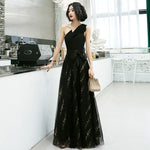 Elegant Sleeveless Mermaid Sequin Fancy Asymmetric Evening Dress 108