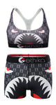 2 Piece Ethika Underwear Sports Bra  Fitness Women Set