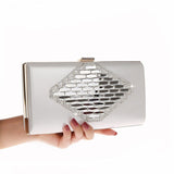 Fashion PU Leather with Rhinestone Clutch Bag 07