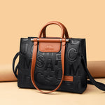 (26) Woman's Large Capacity Retro PU Leather Crossbody Bag