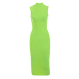 Fashion High Neck Bandage, Bodycon Dress 139