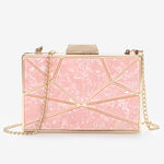 Acrylic Retro Luxury Marble Pattern Clutch Banquet 08