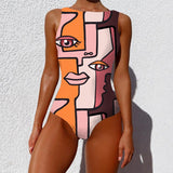 Women's Print One Piece Swimsuit