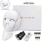 LED 7 Colors Facial Mask and Neck Light Skin Care Beauty Therapy