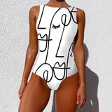 Women's Print One Piece Swimsuit