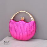 PU Leather Round Shape Clutch Bag  12