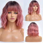 Female Short and Medium Stylish Synthetic Wig With Various Colors (08)