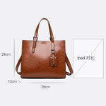 Woman's Pu Leather Soft Large Capacity Women Crossbody Bag