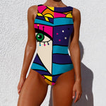 Women's Print One Piece Swimsuit