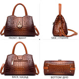 (33) Fashion Crocodile Styled PU Leather Luxury Handbags Women Bags Designer