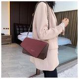 (22S) Fashion Luxury Handheld FLAP Frosted PU Leather Bags For Women