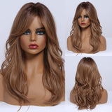 Medium Length Wavy Color Variations Synthetic Wigs (30)