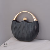 PU Leather Round Shape Clutch Bag  12