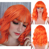 Female Short and Medium Stylish Synthetic Wigs of Various Colors with Bangs (09)