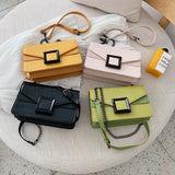 (02S) Women's Stone Pattern PU Leather Crossbody Bags