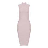 Fashion High Neck Bandage, Bodycon Dress 139