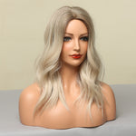 Medium Wavy and Straight Various Colors Synthetic Wigs (37)