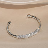 Trendy Open Bracelet with Cubic Zirconia B20