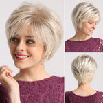 Short Hair Various Colors Synthetic Wig With Bangs (44)