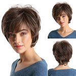 Short Hair Various Colors Synthetic Wig With Bangs (44)