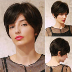 Short Hair Various Colors Synthetic Wig With Bangs (44)